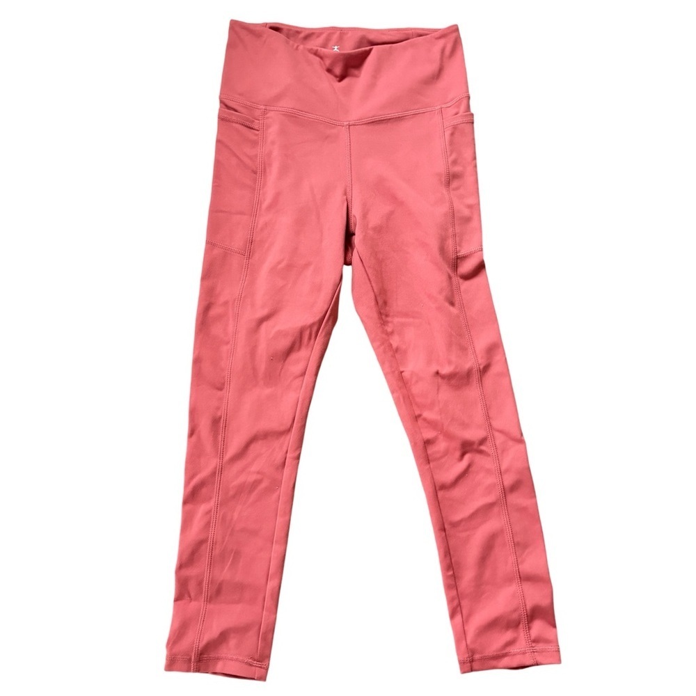 DANSKIN CORAL CAPRI LEGGINGS WITH POCKETS SIZE SMALL WOMENS